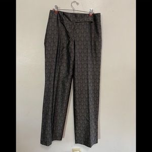 NWT Ann Taylor 100% Silk Trousers Size 6 | Patterned Office Pants
